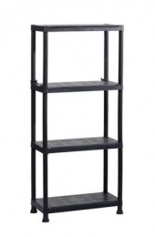 Polcrendszer, 4 polccal, 60 cm, KETER "Plus Shelf"